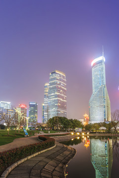 上海陸家嘴夜景