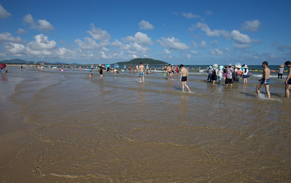 沙滩 海滩 蓝天