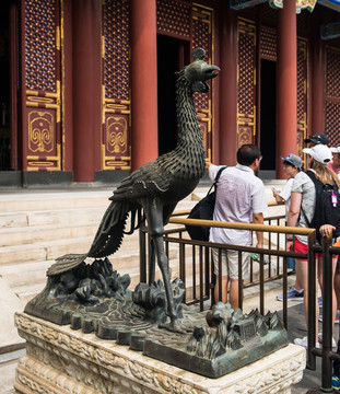 鳳凰 銅雕