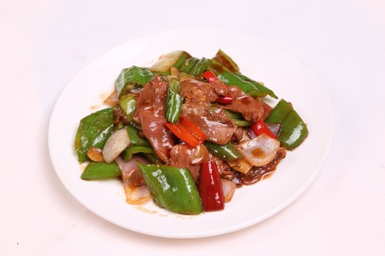 青椒炒豬利