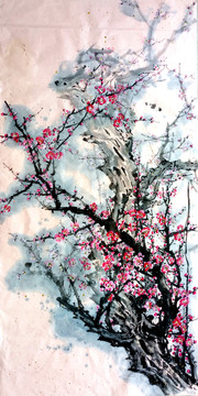 國(guó)畫紅梅
