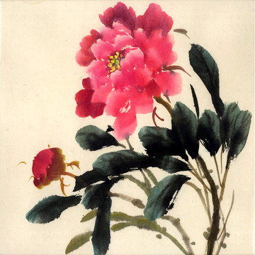 牡丹 水墨畫(huà) 牡丹國(guó)畫(huà)