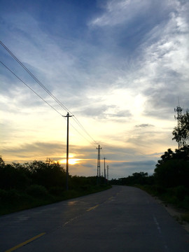 夕陽 公路