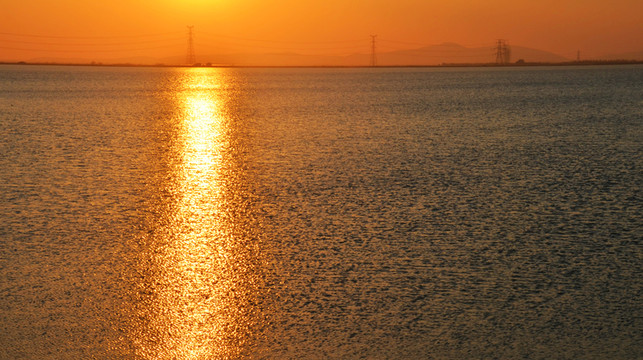 太湖落日