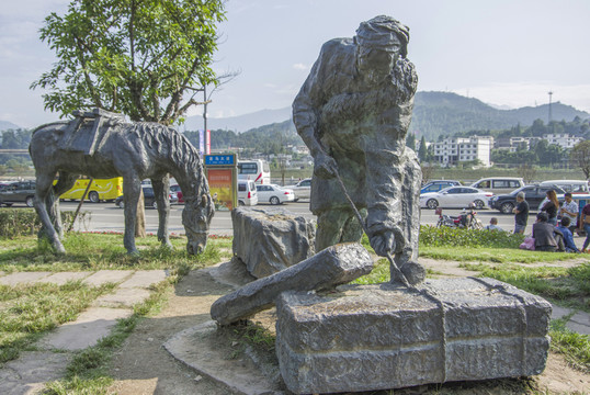 茶馬古道城市雕塑