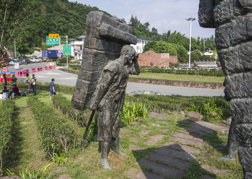 茶馬古道 雕塑