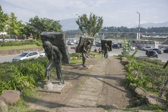 茶馬古道 雕塑