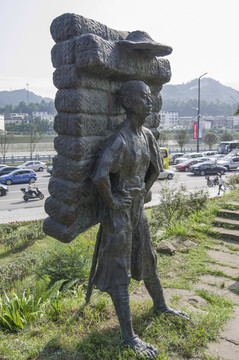 茶馬古道雕塑