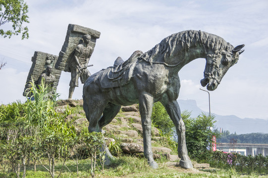 茶馬古道城市雕塑