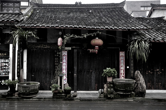 懷舊黑白古鎮(zhèn)街拍