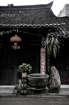 懷舊黑白古鎮(zhèn)街拍