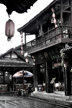 懷舊黑白古鎮(zhèn)街拍