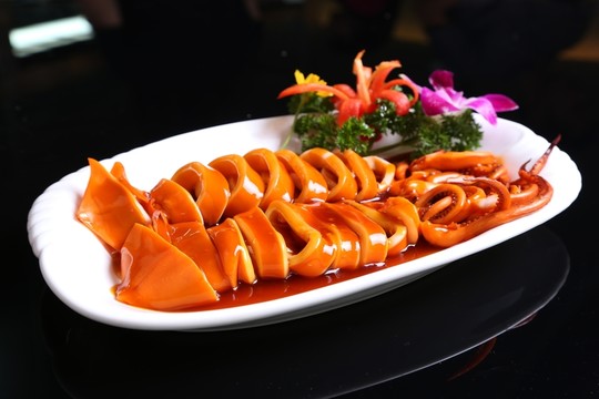 燒汁魷魚筒