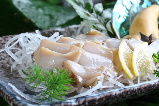 鮑魚刺身