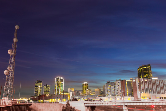城市夜景之繁華都市建筑