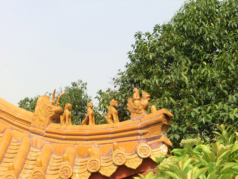 徐州古建筑戲馬臺亭子飛檐設(shè)計