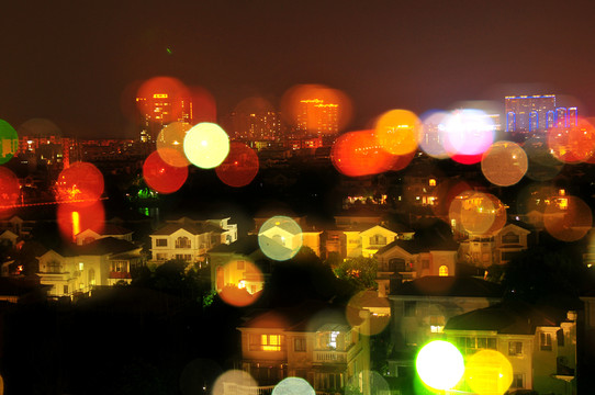夢幻背景 素材 城市夜色 燈光