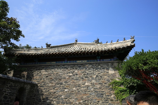 古建筑山墻飛檐