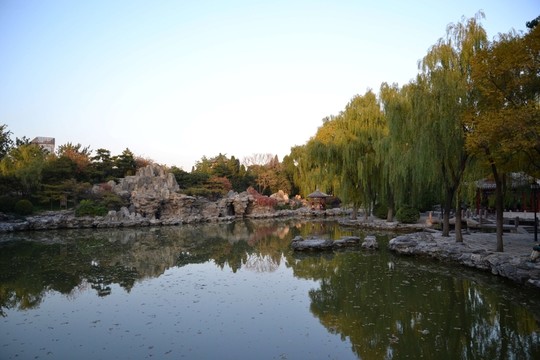 湖邊秋色