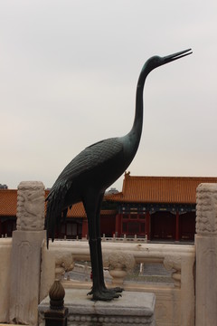 青銅仙鶴