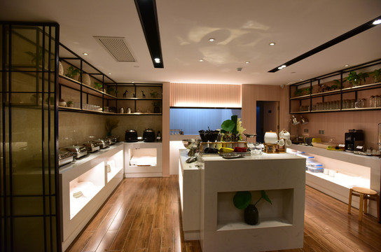 時(shí)尚酒店餐廳一角