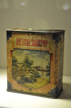 風景茶葉盒