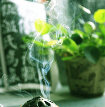 煙霧 香爐 文房