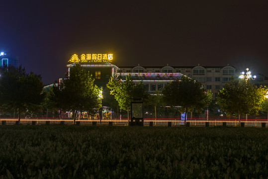 城市夜景 酒店