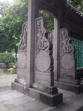 古代雕刻建筑