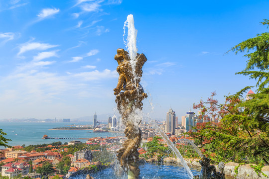 噴泉 水景觀