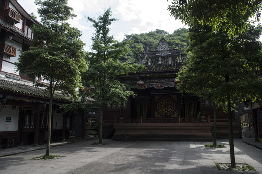 青城后山泰安古鎮(zhèn)大戲臺(tái)