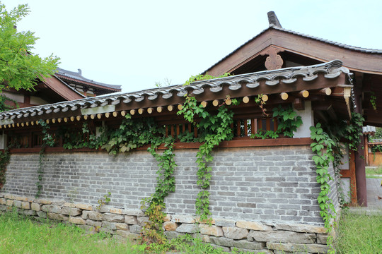 院墻 仿古建筑