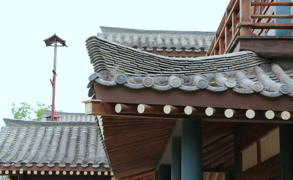 瓦片 屋頂 仿古建筑