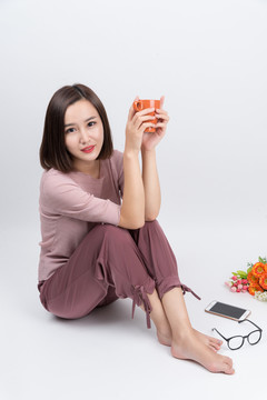 休閑女性