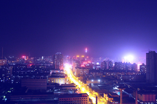 淮北城市夜景