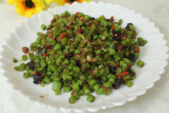 欖菜四季豆