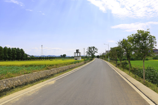 鄉(xiāng)村馬路 水泥路