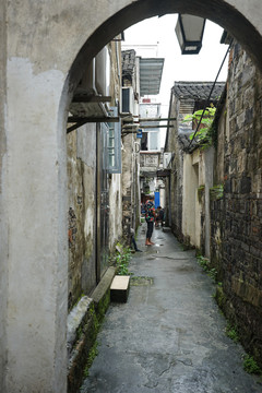 古鎮(zhèn)小巷子 拱門