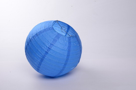 藍(lán)色球型紙燈籠