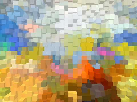 抽象 3D背景墻