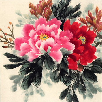 寫(xiě)意牡丹花