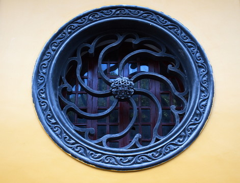 花窗 圓形 蘇州靈巖山寺