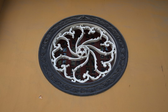 花窗 圓形 蘇州靈巖山寺