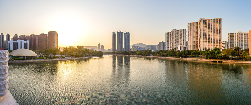 城市建筑之香港沙田城門河