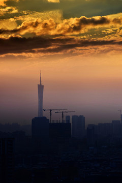 廣州塔夕陽(yáng)