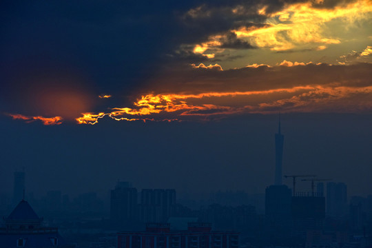 廣州塔夕陽