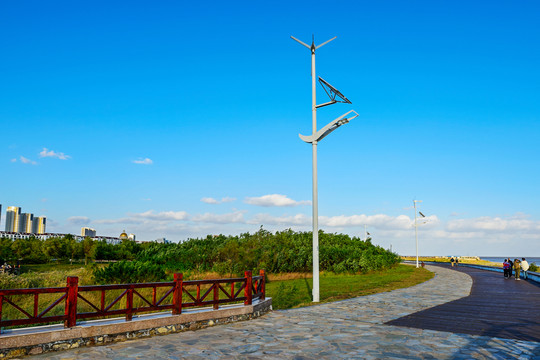 濱海景觀道 綠色能源路燈