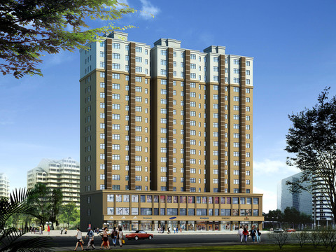 住宅樓效果圖