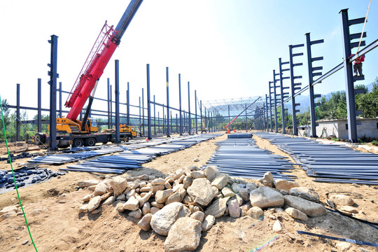 鋼結(jié)構(gòu)建筑 建筑工地