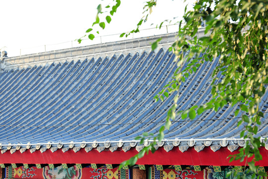 青磚瓦 房頂 仿古建筑